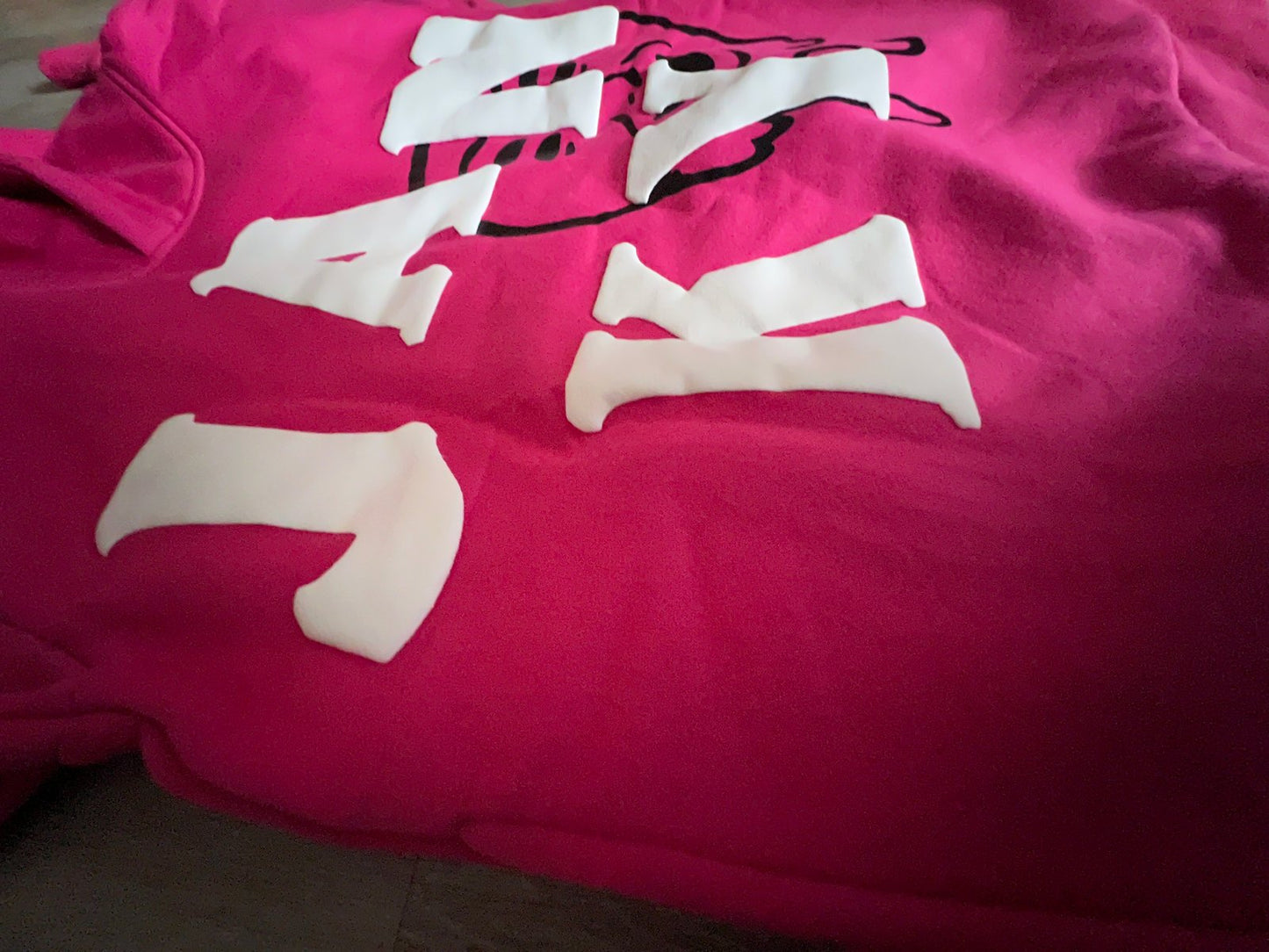 Pink Puff Print Hoodie