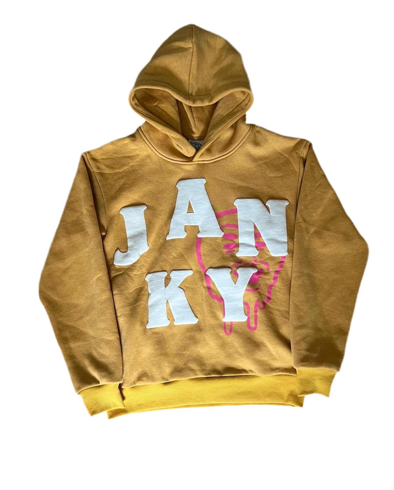 Tan Puff Print Hoodie