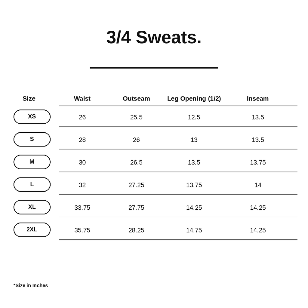 Janky 3/4 Sweats
