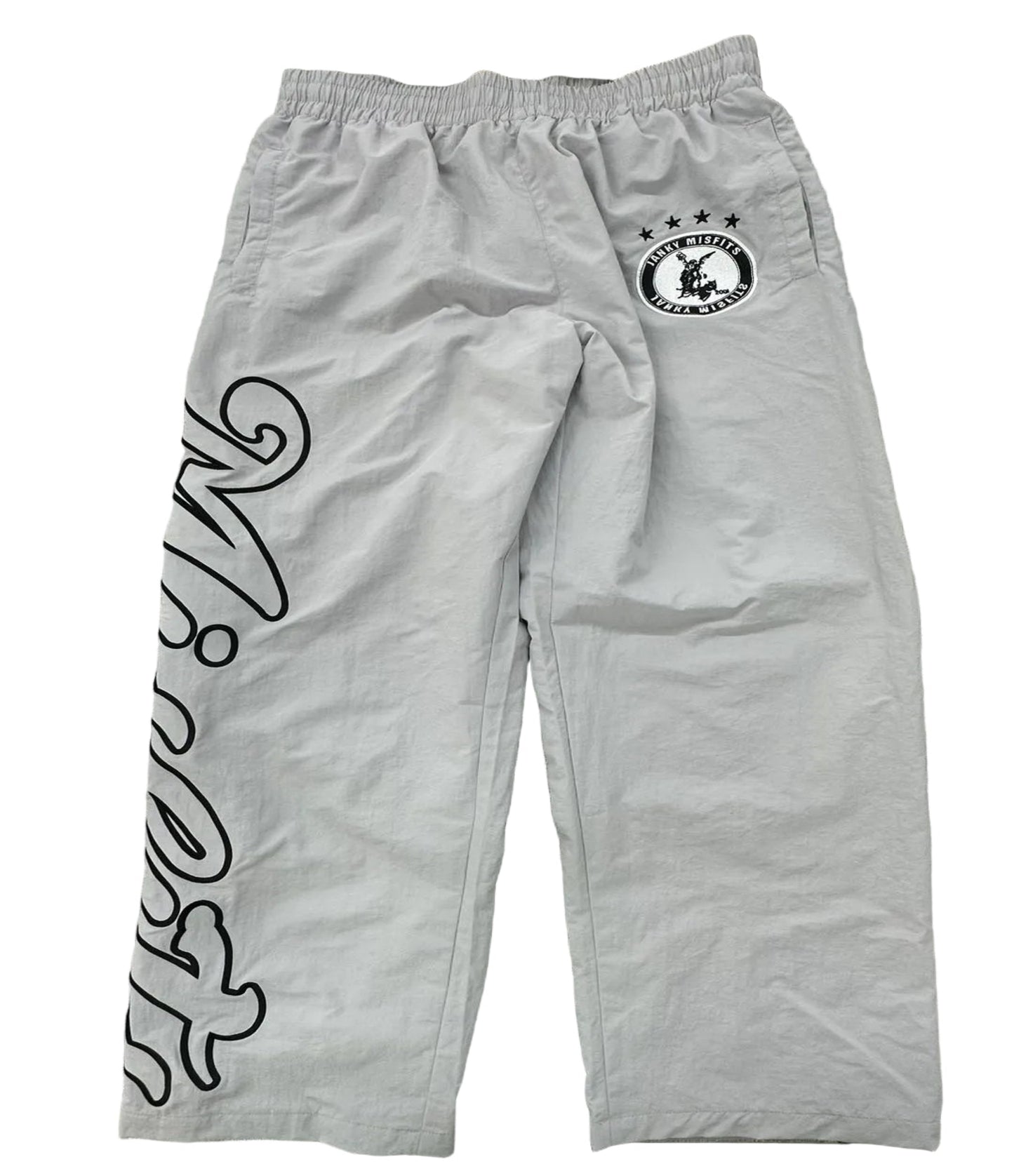 Grey Windbreaker Pants