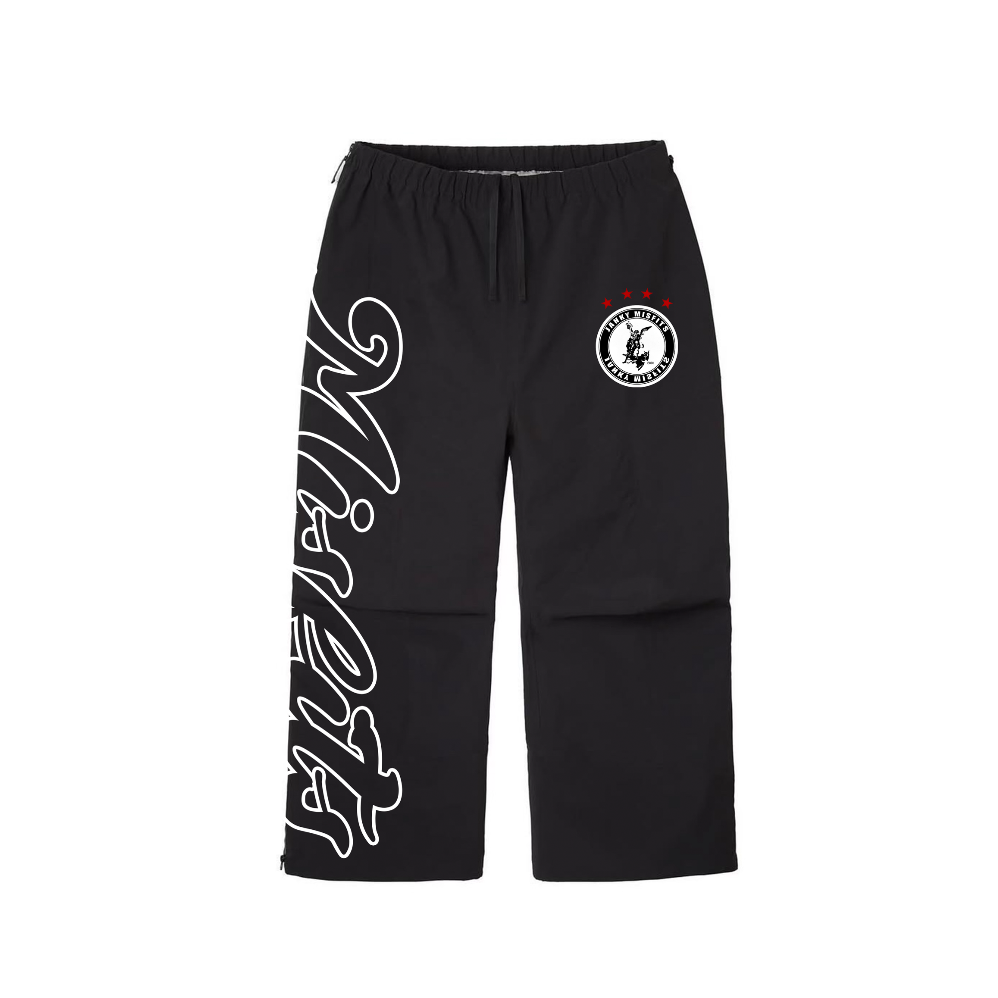 Black Windbreaker Pants