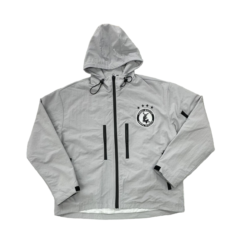 Grey Windbreaker Jacket