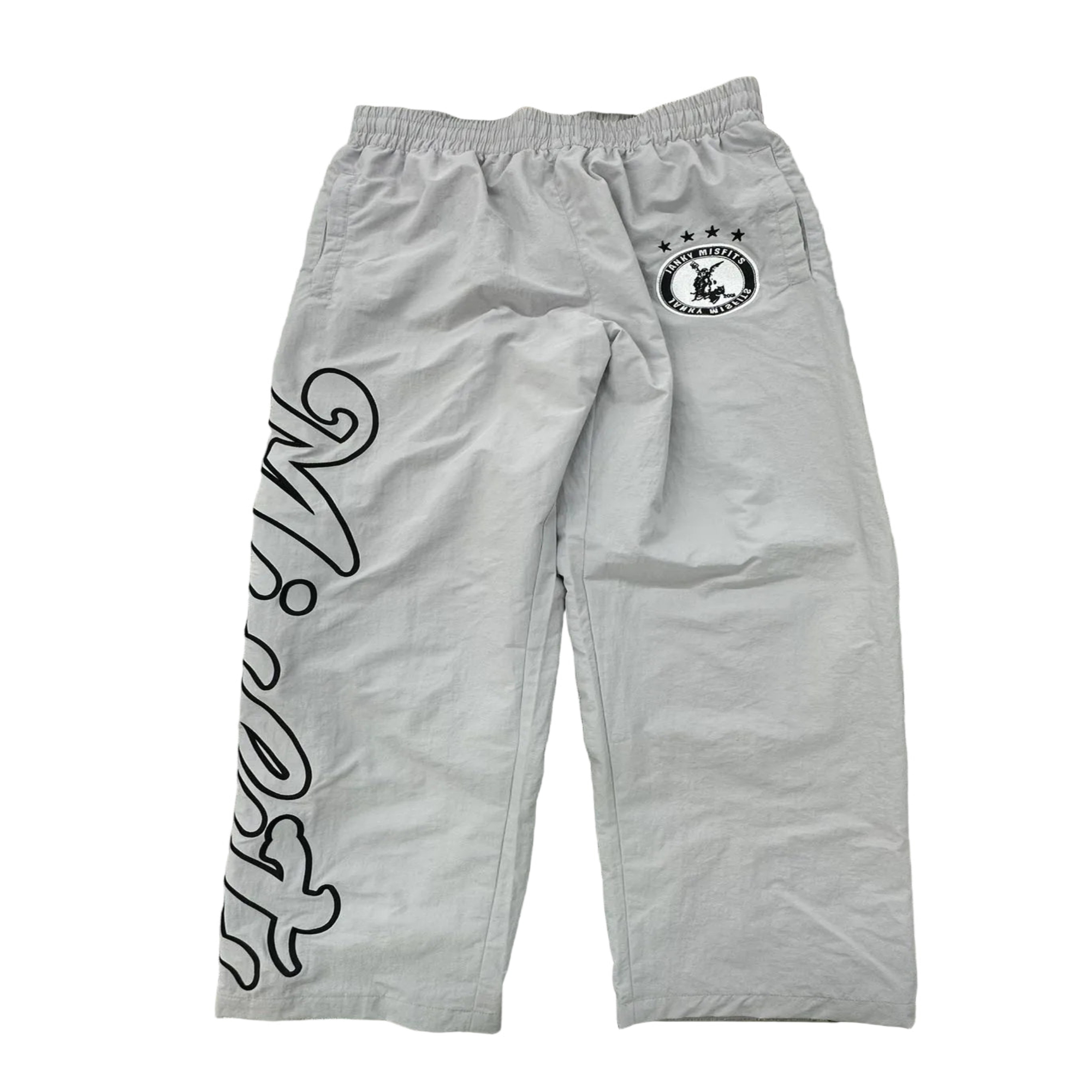 Grey Windbreaker Pants