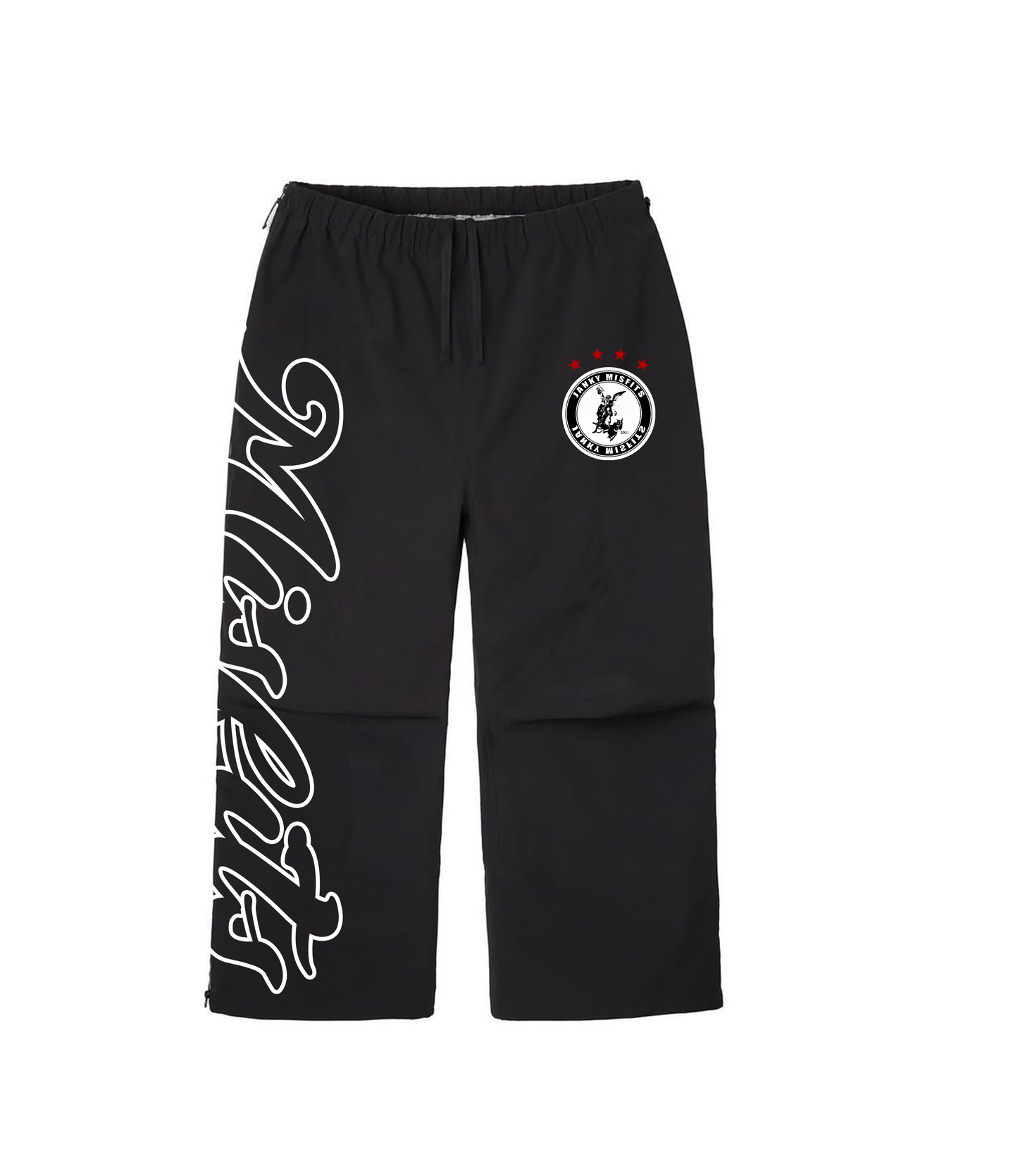 Black Windbreaker Pants